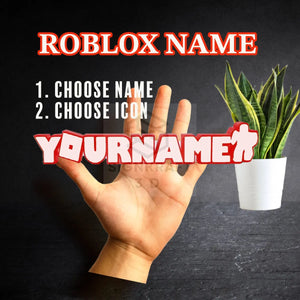 Customised Roblox Name Sign, Roblox Inspired 3D Name Plate, Gamer Gift, Gift for Roblox Gamer, Roblox Customisable SignKraft3D
