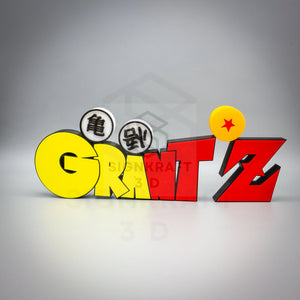 Personalized DB Z Inspired Nameplate, Custom DB Z Printed Name Plate, Dragon Desk Sign, Boy or Girl Gift, Kids Room Sign, Anime Ball, Gamer Gift SignKraft3D