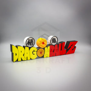 Personalized DB Z Inspired Nameplate, Custom DB Z Printed Name Plate, Dragon Desk Sign, Boy or Girl Gift, Kids Room Sign, Anime Ball, Gamer Gift SignKraft3D