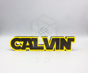 Personalized Star Wars Inspired Nameplate, Custom StarWars Desk Plate, Kids Room Sign, StarWarz Fan Gift, Star Warz home decor SignKraft3D