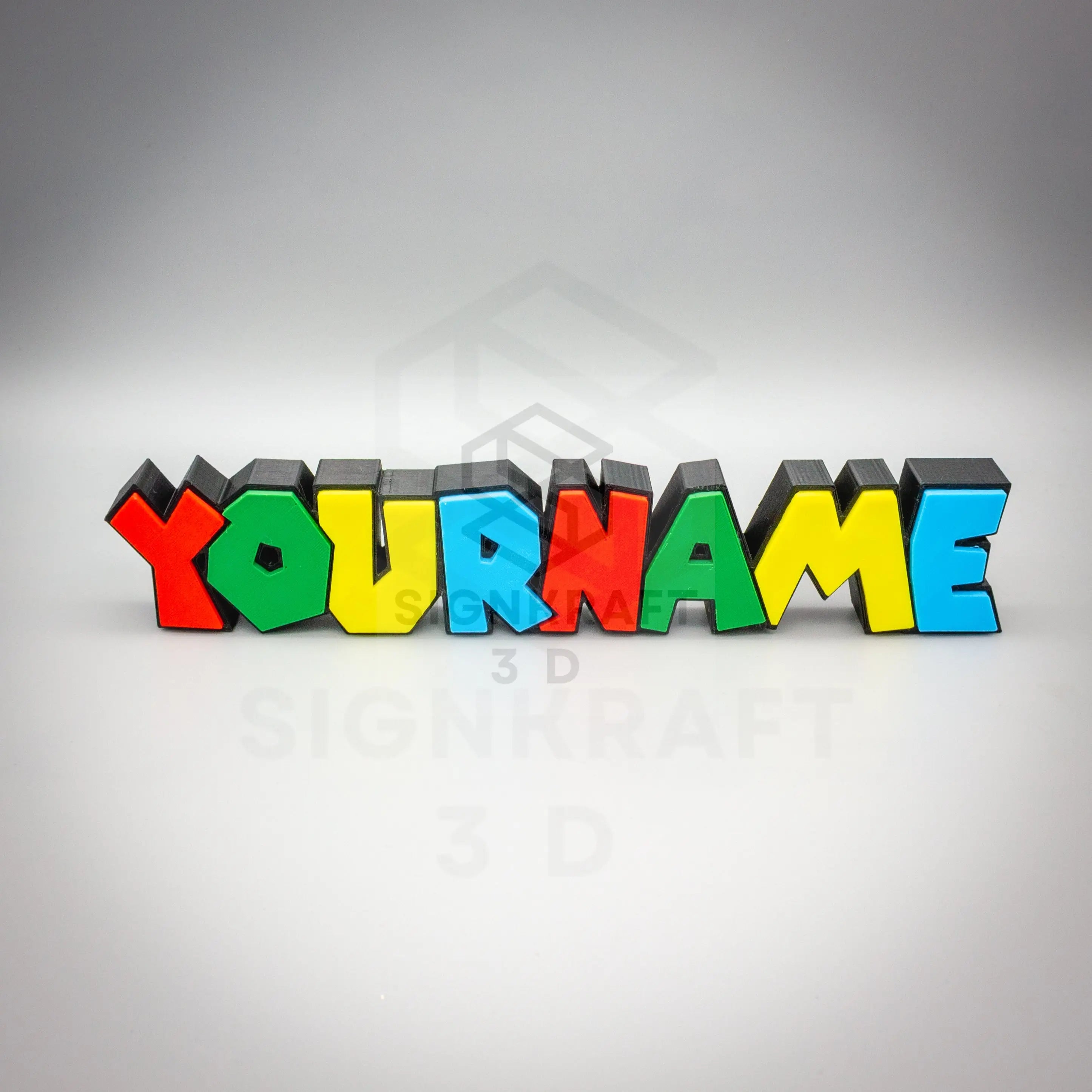 Personalized Super Mario Inspired Nameplate, Custom Mario Themed Name Plate, Kids Room Sign, Mario Gamer Gift SignKraft3D
