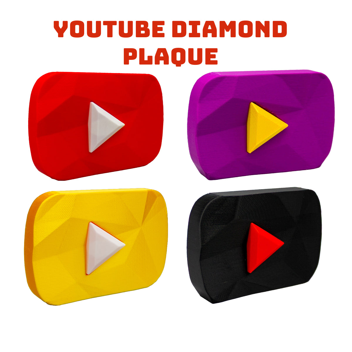 YouTube Diamond Play Button Replica for YouTube Enthusiasts