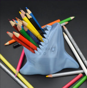 Shark Desk Pencil Holder | Kids Desk Pencil Organizer | Office or Desk essential | Great gift for Shark Lover | Modern Design SignKraft3D