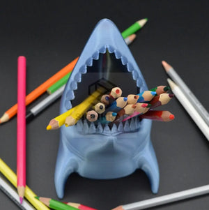 Shark Desk Pencil Holder | Kids Desk Pencil Organizer | Office or Desk essential | Great gift for Shark Lover | Modern Design SignKraft3D