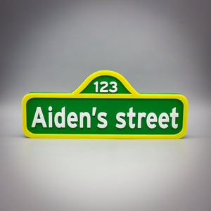 Custom Street Sign Desk Name Plate, Personalised Kids Room Decor, Home Decor - SignKraft3D