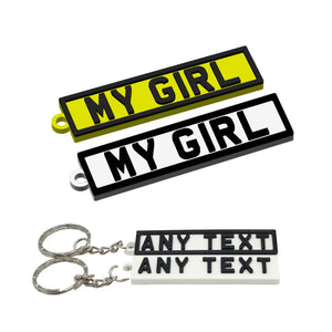 Custom UK Reg Plate, Custom Car Keychain, New Driver Gift for Him, Garage Fleet ID Tag, Petrolhead Stocking Stuffer (Copy) - SignKraft3D