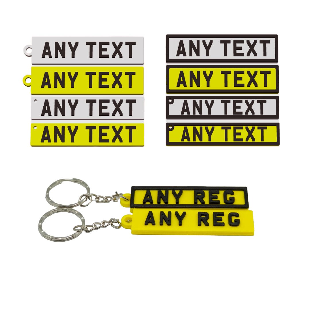 Custom UK Reg Plate, Custom Car Keychain, New Driver Gift for Him, Garage Fleet ID Tag, Petrolhead Stocking Stuffer (Copy) - SignKraft3D