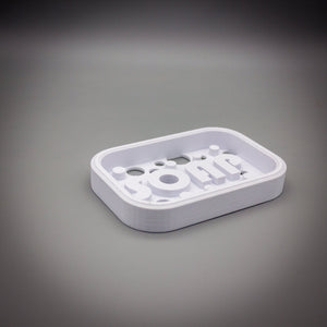 Funky Soap or Sponge Holder with Drain Tray, Colorful and Durable Bathroom and Kitchen Organiser - SignKraft3D