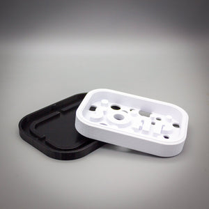 Funky Soap or Sponge Holder with Drain Tray, Colorful and Durable Bathroom and Kitchen Organiser - SignKraft3D