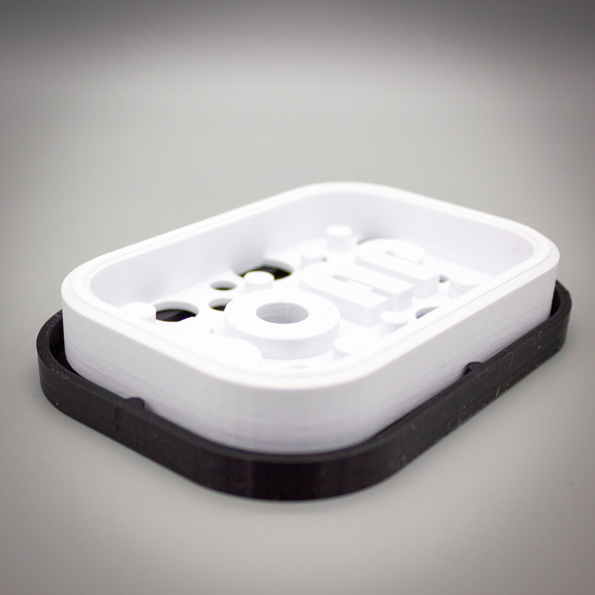 Funky Soap or Sponge Holder with Drain Tray, Colorful and Durable Bathroom and Kitchen Organiser - SignKraft3D