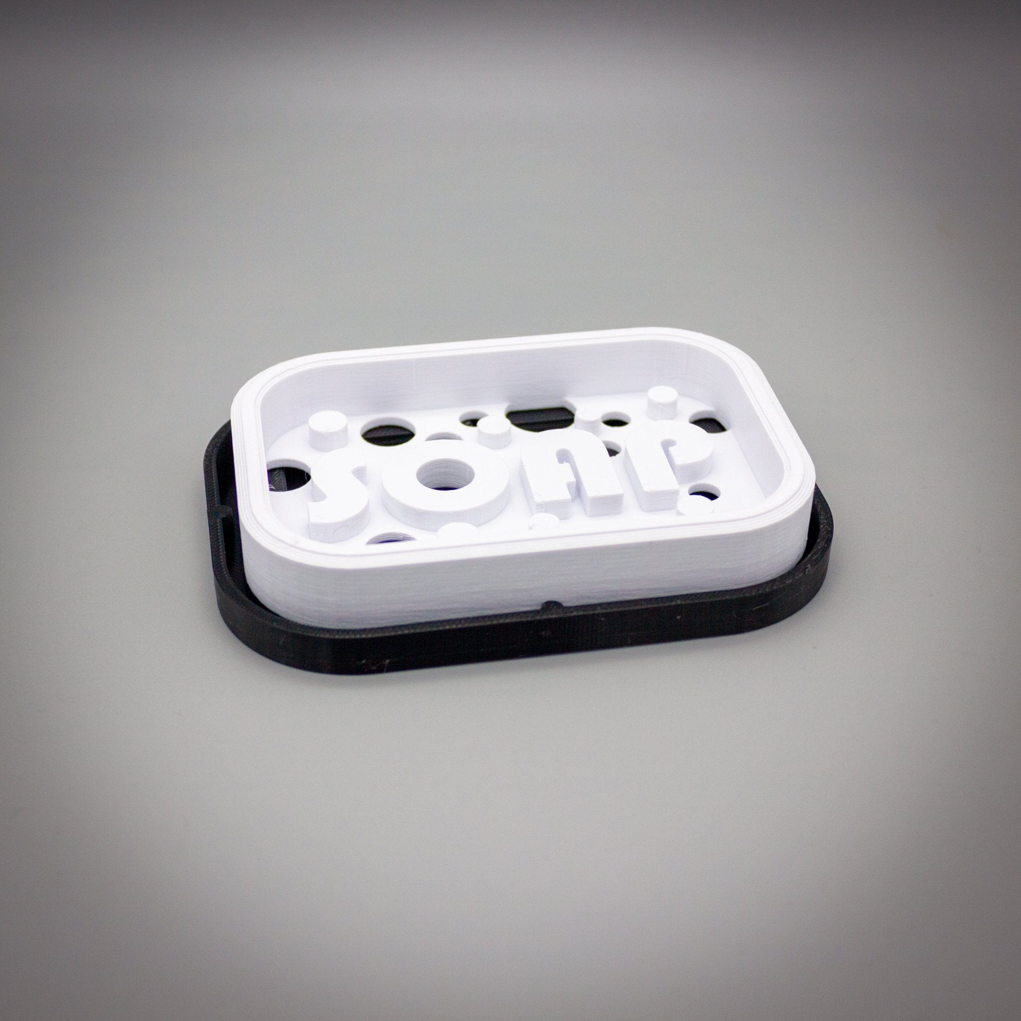 Funky Soap or Sponge Holder with Drain Tray, Colorful and Durable Bathroom and Kitchen Organiser - SignKraft3D