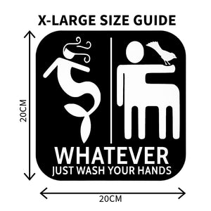 Funny Mermaid And Centaur Gender Neutral Restroom Door Sign, Bathroom Decor for Nautical, Mermaid, Pirate, Wall Decor - SignKraft3D