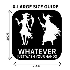 Funny Witch And Wizard Restroom Door Sign, Bathroom Decor for Nautical, Witch, Wizard, Wall Decor - SignKraft3D