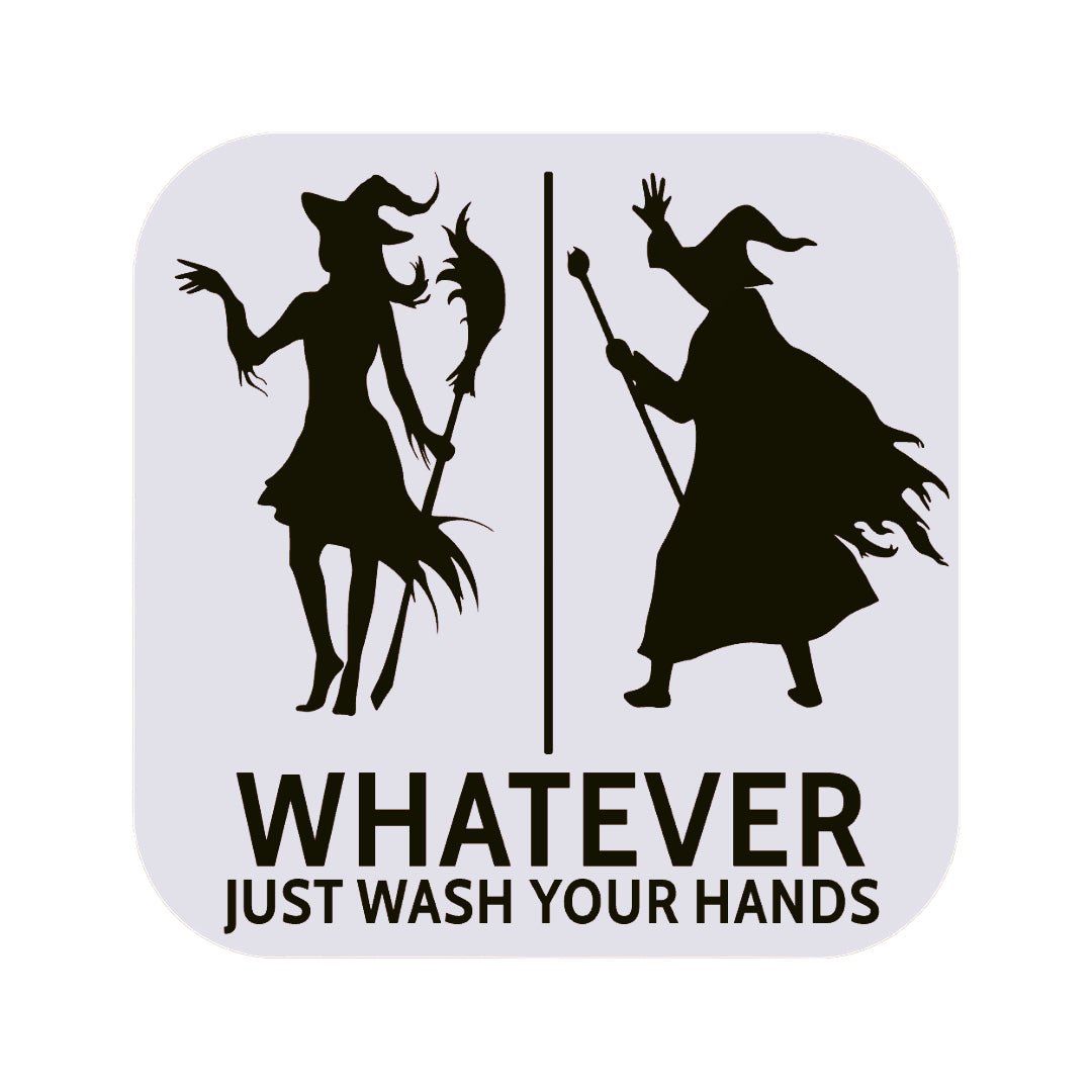 Funny Witch And Wizard Restroom Door Sign, Bathroom Decor for Nautical, Witch, Wizard, Wall Decor - SignKraft3D
