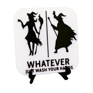 Funny Witch And Wizard Restroom Door Sign, Bathroom Decor for Nautical, Witch, Wizard, Wall Decor - SignKraft3D