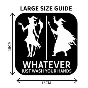 Funny Witch And Wizard Restroom Door Sign, Bathroom Decor for Nautical, Witch, Wizard, Wall Decor - SignKraft3D