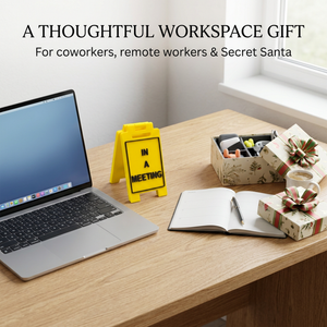 In A Meeting desk sign gift for an office or home workspace