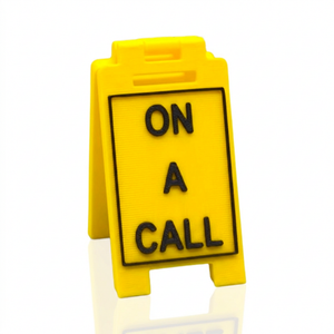On A Call mini floor sign on a white background