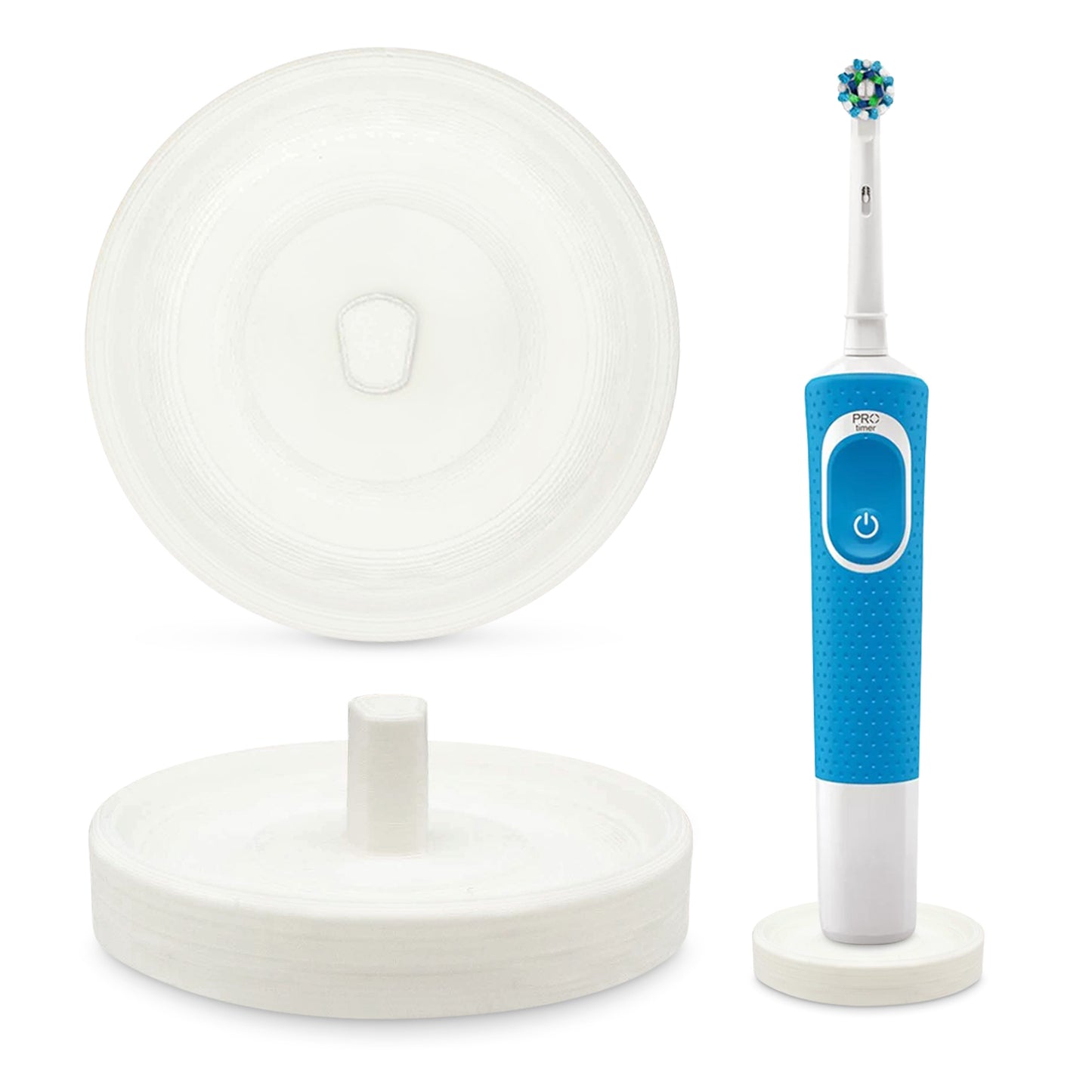 Oral-B Electric Toothbrush Holder: Sleek Organizer with Drip Tray & Stable Base