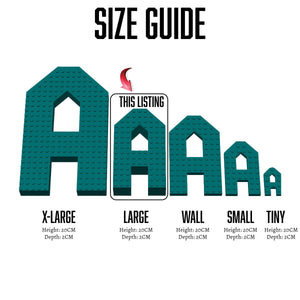 Large 5.5 Inch Decorative Letters & Numbers: Custom Names in Various Colors - SignKraft3D