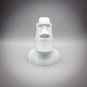 Moai Glasses Holder, Spectacle Holder, Marble or Granite 3D Printed, Moai Statue Bust, Office Gift, History Bust, Eyeglasses Stand, Easter Island - SignKraft3D