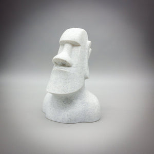 Moai Glasses Holder, Spectacle Holder, Marble or Granite 3D Printed, Moai Statue Bust, Office Gift, History Bust, Eyeglasses Stand, Easter Island - SignKraft3D