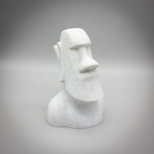 Moai Glasses Holder, Spectacle Holder, Marble or Granite 3D Printed, Moai Statue Bust, Office Gift, History Bust, Eyeglasses Stand, Easter Island - SignKraft3D