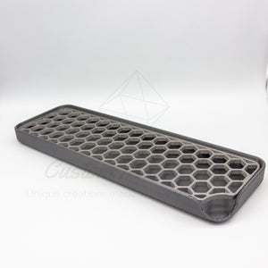 Modern Honeycomb Soap Dish: Vibrant Colors Bathroom Essential - SignKraft3D