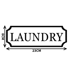 Modern Laundry Sign, Custom Wall Plaque for Laundry Areas, Utility Sign. White, Black, Grey - SignKraft3D