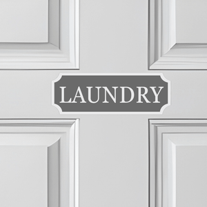 Modern Laundry Sign, Custom Wall Plaque for Laundry Areas, Utility Sign. White, Black, Grey - SignKraft3D