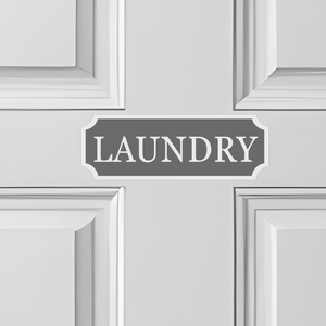 Modern Laundry Sign, Custom Wall Plaque for Laundry Areas, Utility Sign. White, Black, Grey - SignKraft3D