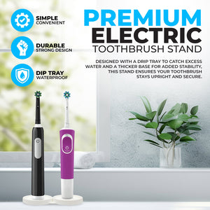 Oral - B Electric Toothbrush Holder: Sleek Organizer with Drip Tray & Stable Base - SignKraft3D
