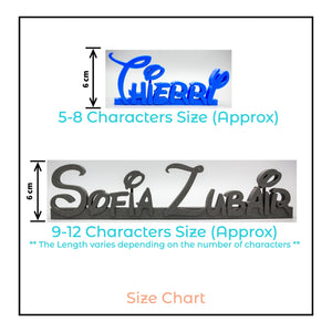 Personalised Custom Desk Name Plate - Custom Name Plate for Office & Teachers - SignKraft3D