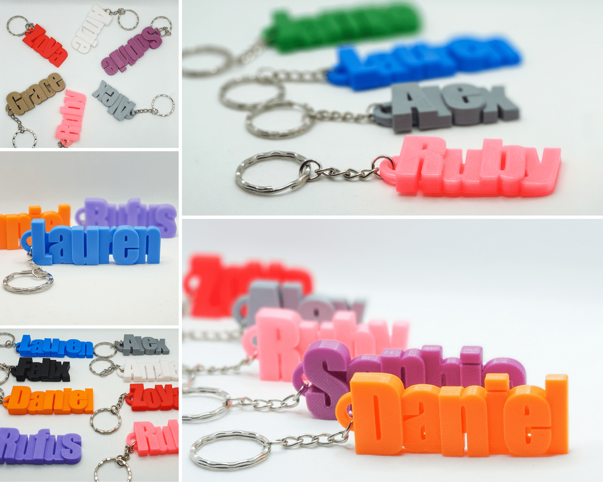 Personalised Keyring for Gifts and School Bag Tags - SignKraft3D