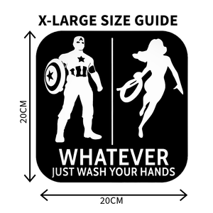 Super Hero And Super Woman Gender Neutral Restroom Door Sign, Bathroom Decor for Nautical, Mermaid, Pirate, Wall Decor - SignKraft3D