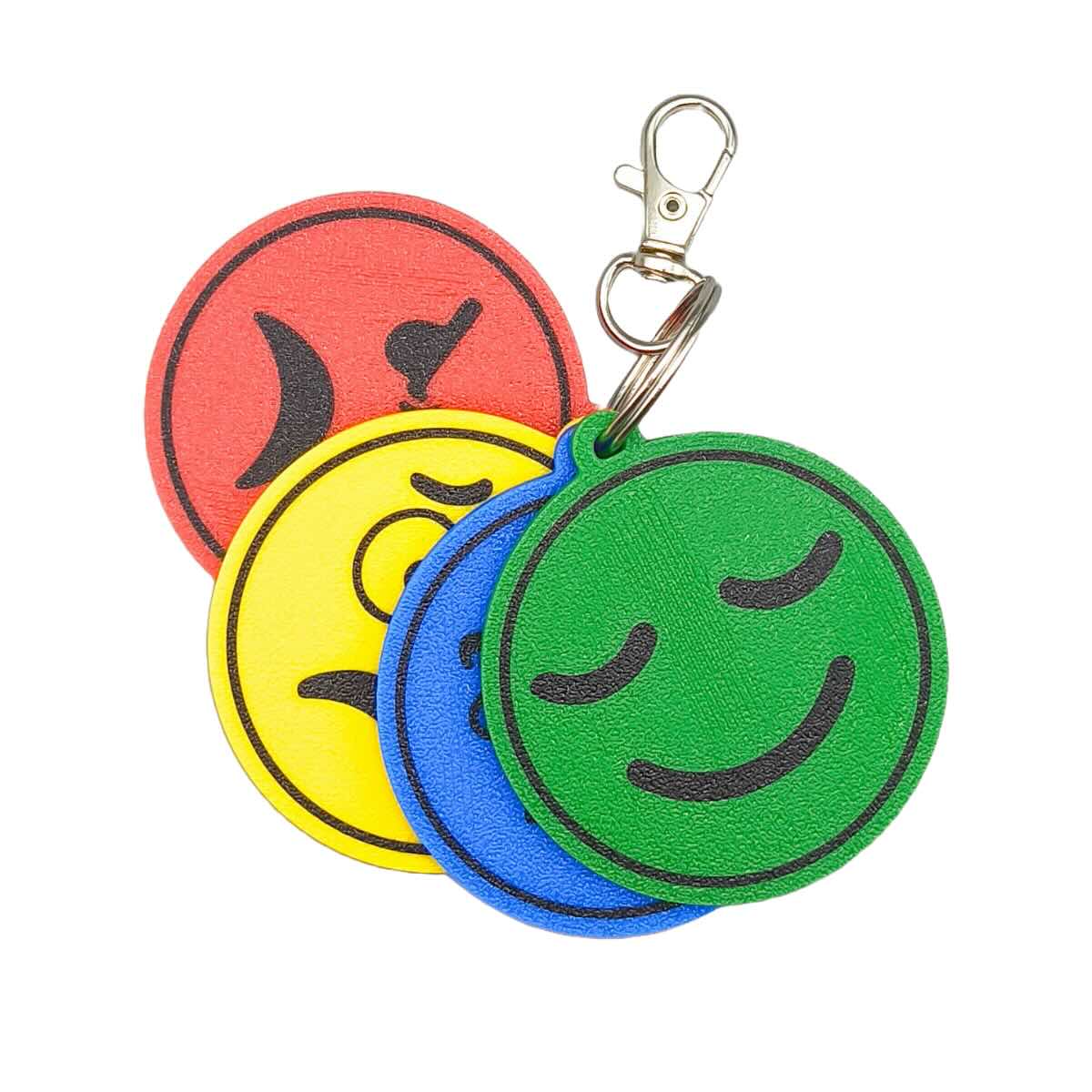 Zones of Regulation Keychain – 4 Color - Coded Mood Discs for Instant Emotional Support | Sensory - Friendly Autism & Anxiety Tool for Kids & Adults - SignKraft3D