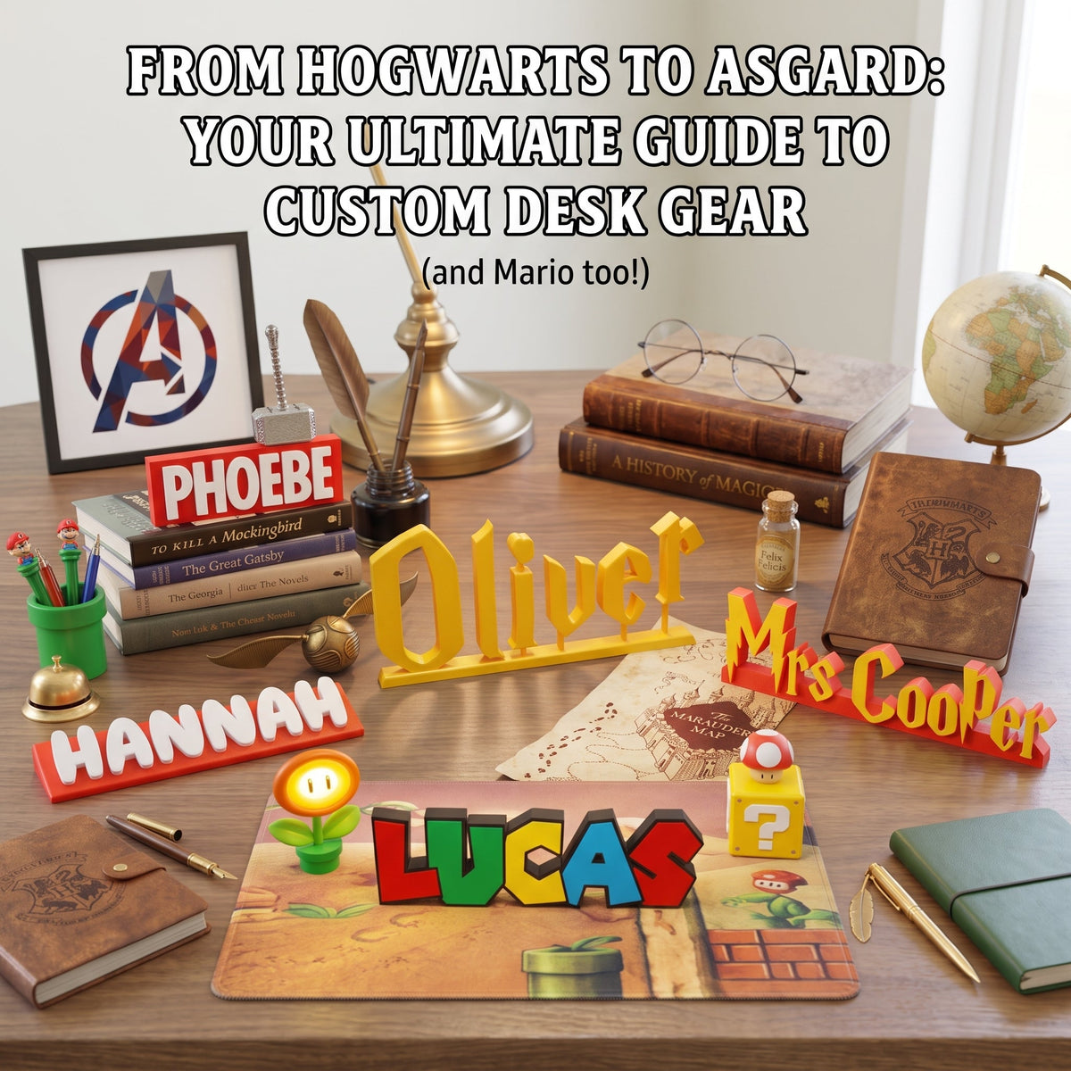 Personalised desk name plates: fast UK-made gifts with YOUR name on it