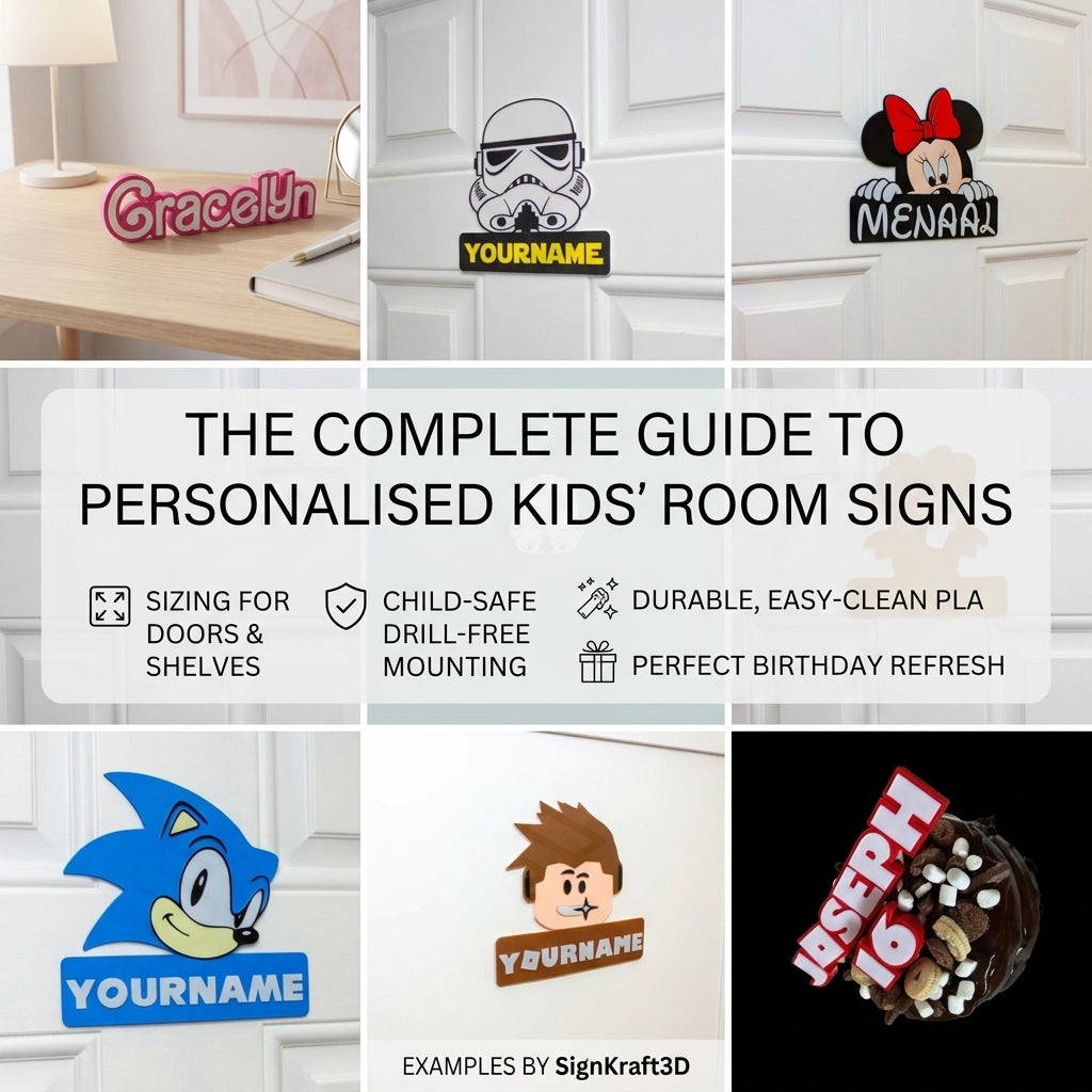 Kids’ room name signs made simple: safe mounting, bold colours, big smiles