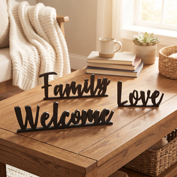 Family, Welcome & Love Signs