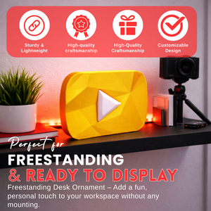 YouTube Diamond Play Button Replica for YouTube Enthusiasts
