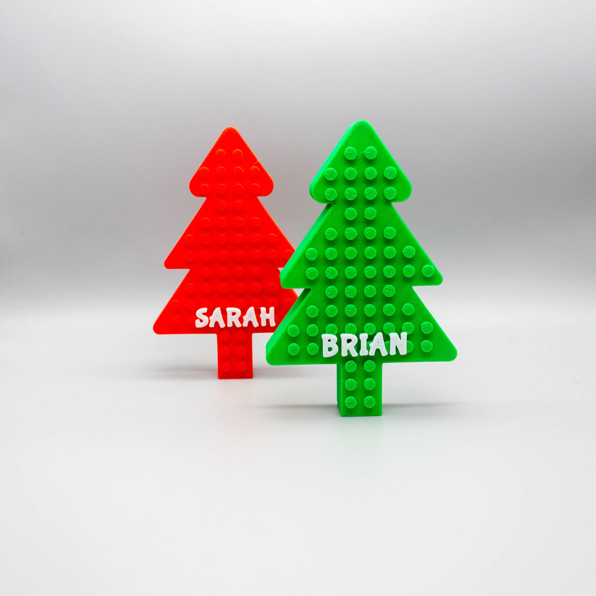 Personalized Brick Compatible Christmas Tree Decoration - Fun, Festive, and Customizable Holiday Gift – detail view