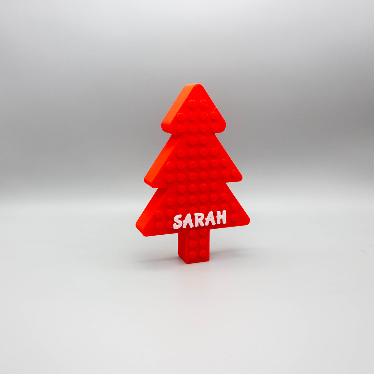 Personalized Brick Compatible Christmas Tree Decoration - Fun, Festive, and Customizable Holiday Gift – close-up view
