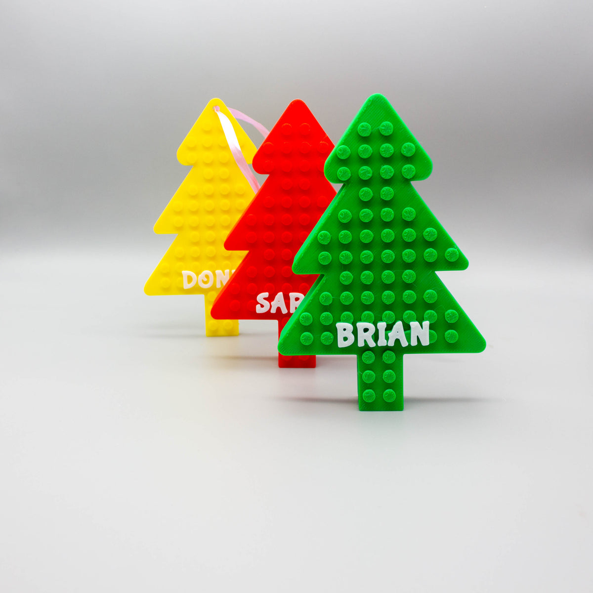 Personalized Brick Compatible Christmas Tree Decoration - Fun, Festive, and Customizable Holiday Gift – alternate view