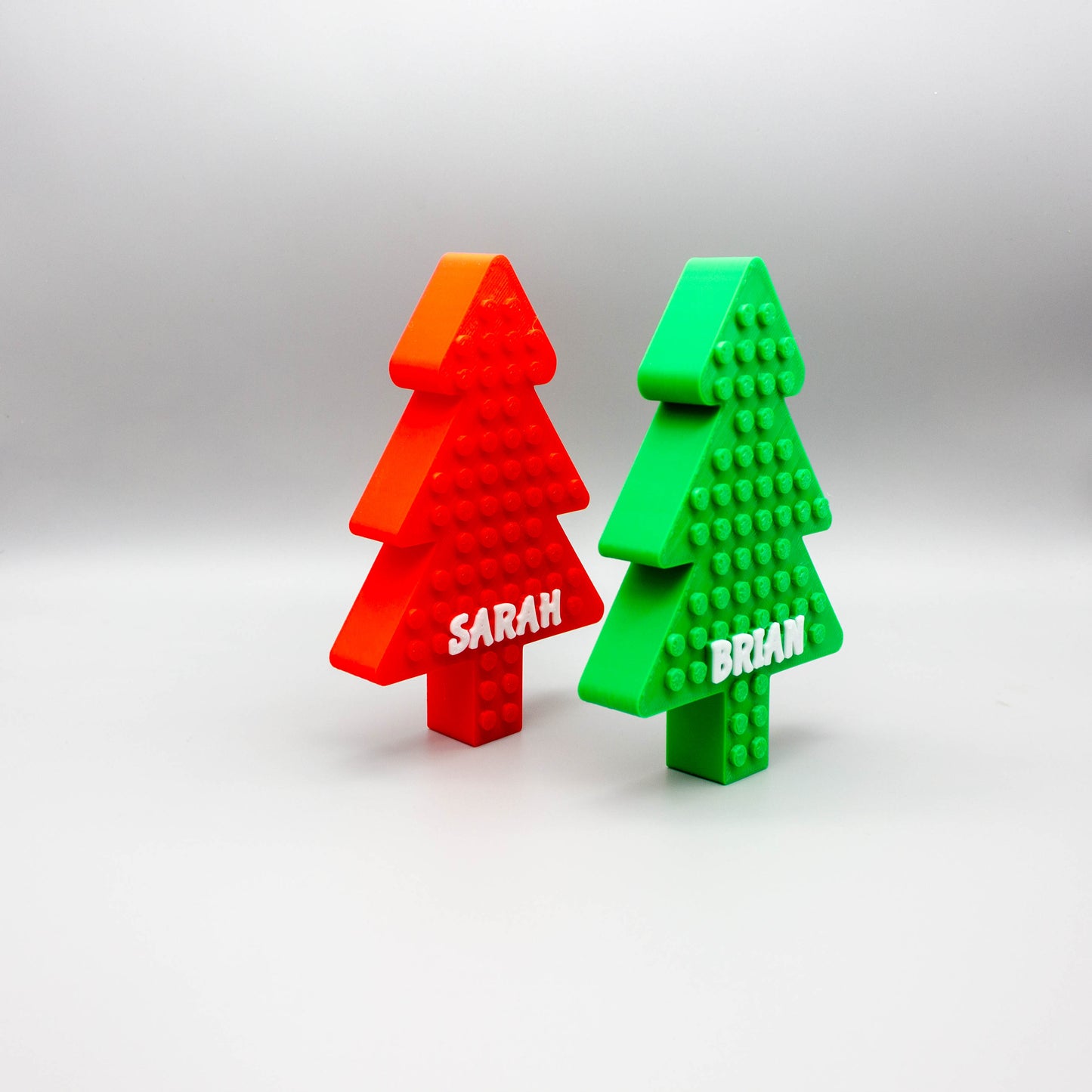 Personalized Brick Compatible Christmas Tree Decoration - Fun, Festive, and Customizable Holiday Gift