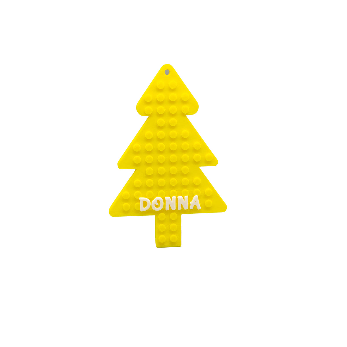 Personalized Brick Compatible Hanging Christmas Tree Decoration - Fun, Festive, and Customizable Holiday Gift – detail view