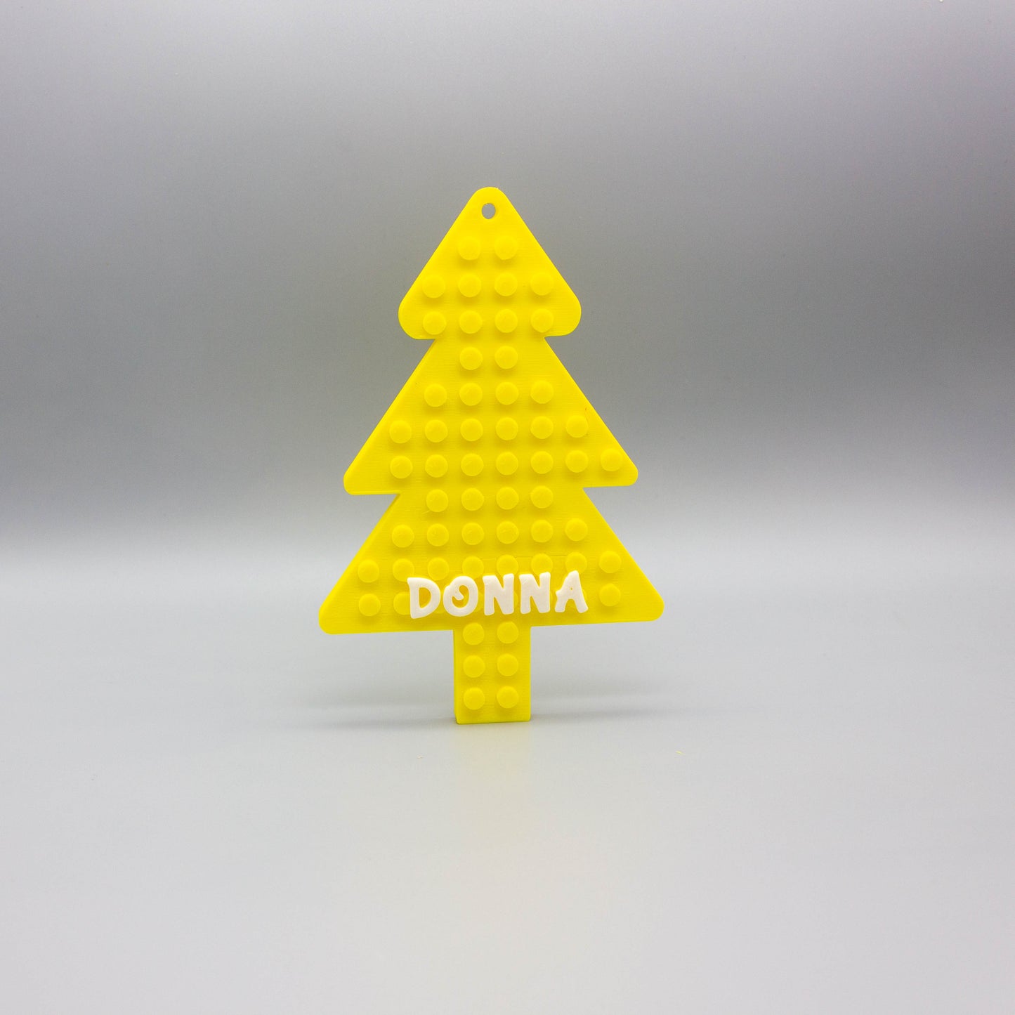 Personalized Brick Compatible Hanging Christmas Tree Decoration - Fun, Festive, and Customizable Holiday Gift