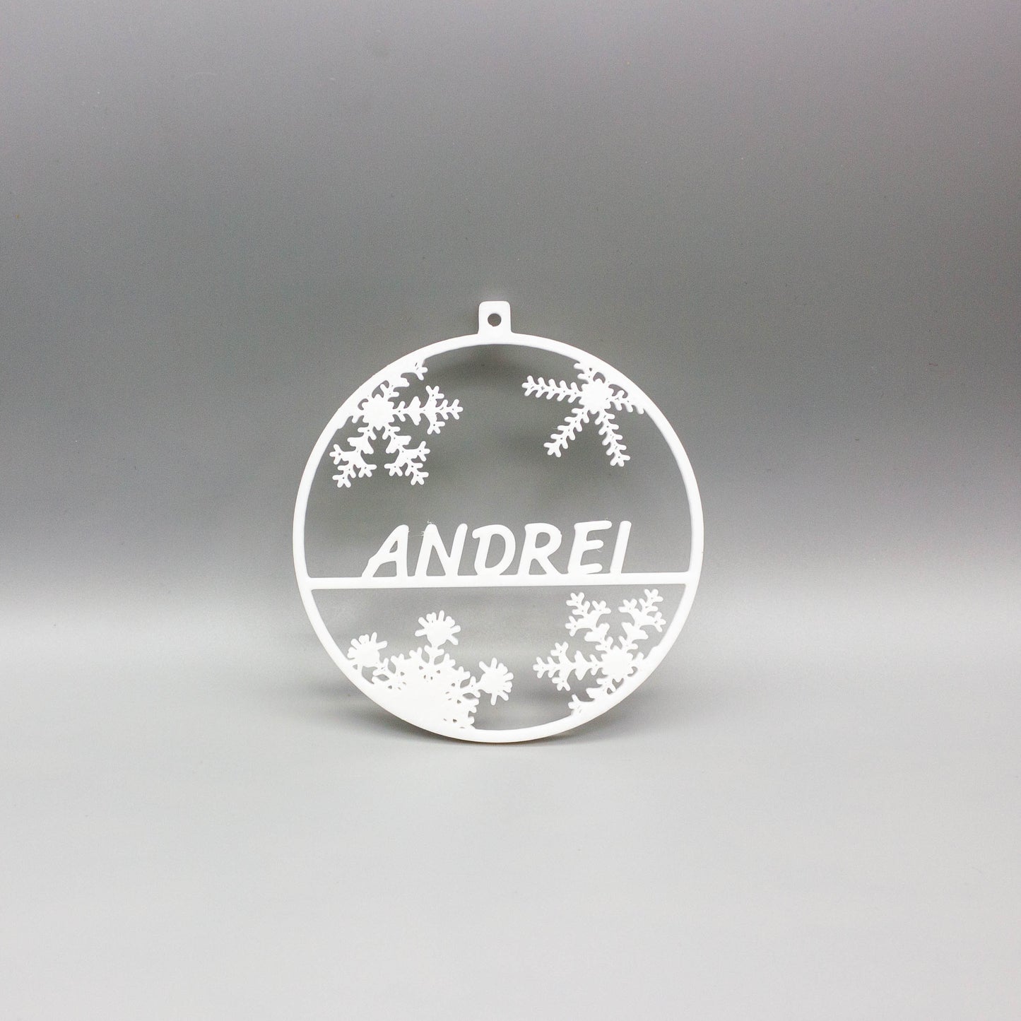 Personalized Snow Flake Christmas Tree Decoration - Fun, Festive, and Customizable Holiday Gift