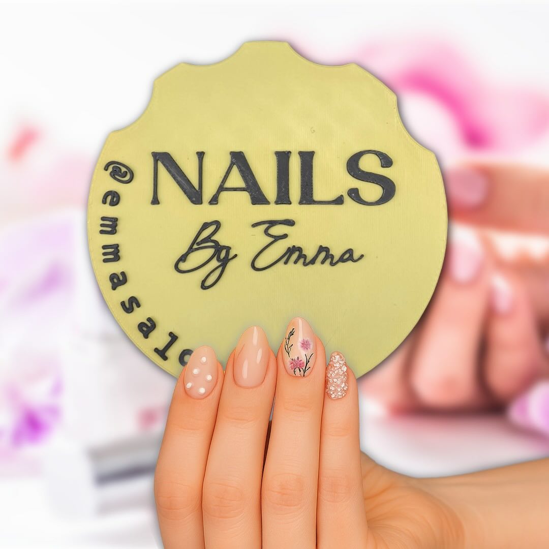 Custom Nail Art Photography Prop – Branding Disk (Sage)