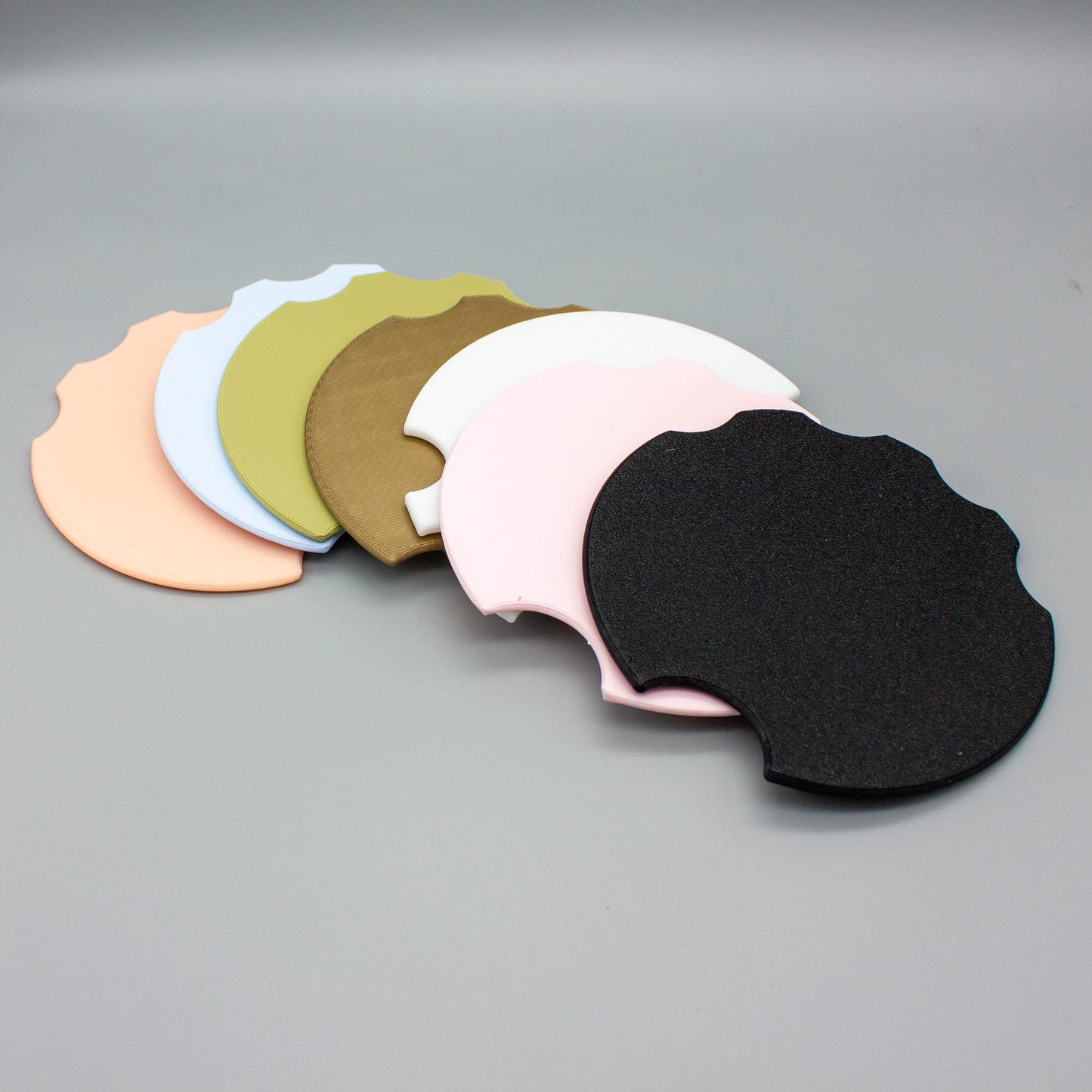 Custom Nail Art Photography Prop, Personalized Branding Disk, Nail Technician Prop, Nail Salon Display - Sage Black