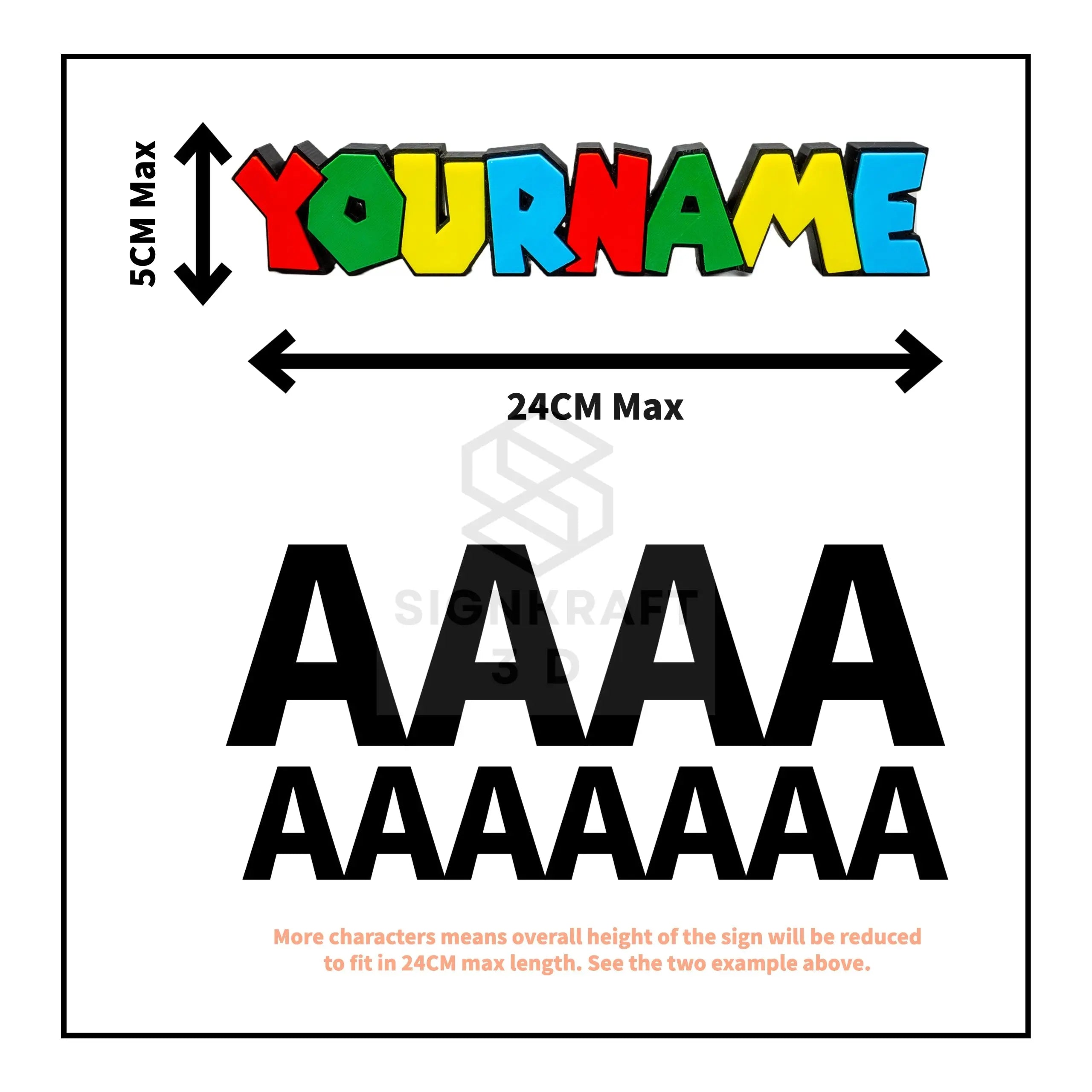Personalized Super Mario Inspired Nameplate, Custom Mario Themed Name Plate, Kids Room Sign, Mario Gamer Gift SignKraft3D